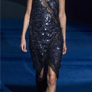 Zara LACE SEQUIN DRESS ZW COLLECTION